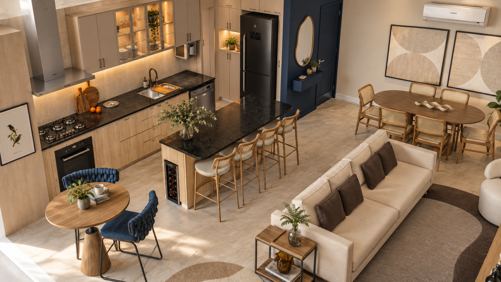 Interiores projetados por Karen Souza